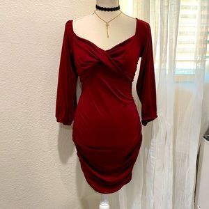 Fashion nova wine dress